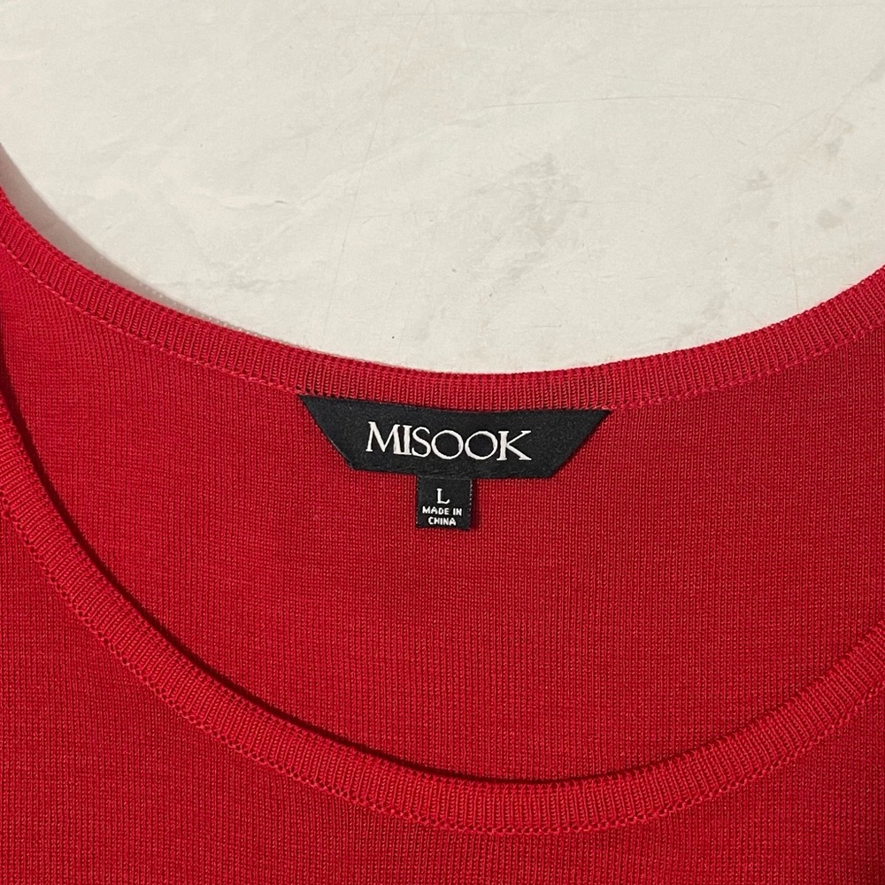 Misook Red Midi Dress - Picture 4 of 5